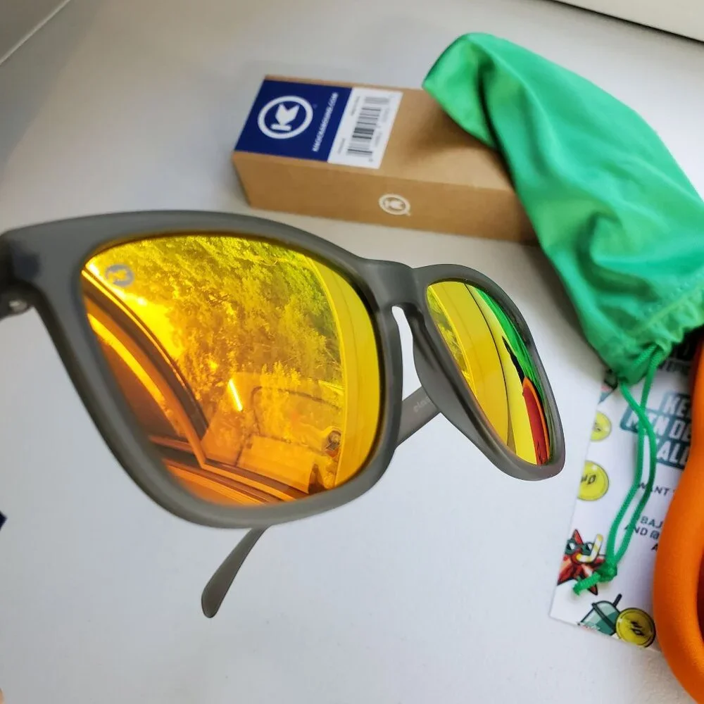 Doritos X Knockaround MTN Dew‎ Classics Frosted Grey Red Sunset Sunglasses